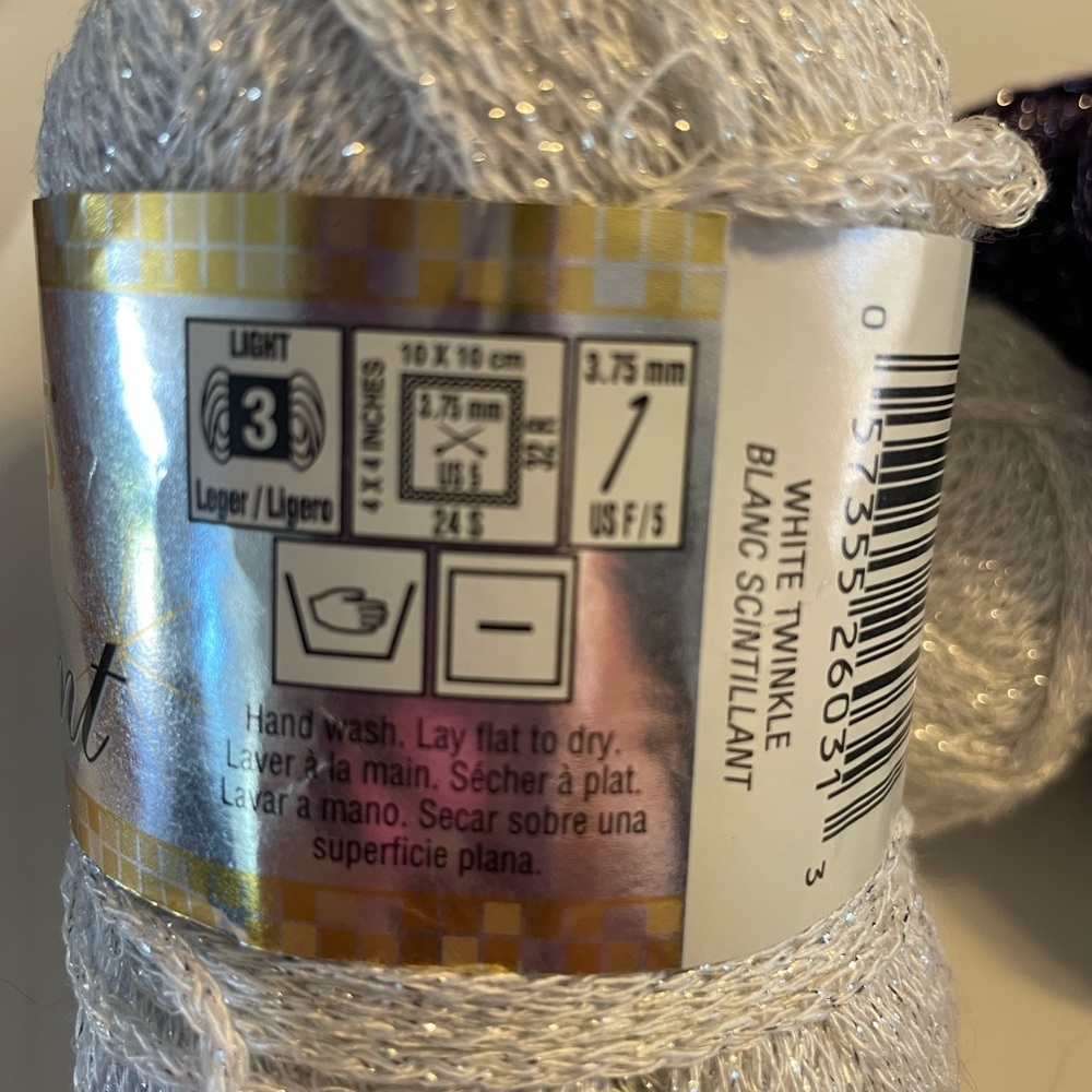 YARN!!! Patons Brilliant, Loops & Threads Payette Sparkle Bundle - Picture 7 of 7